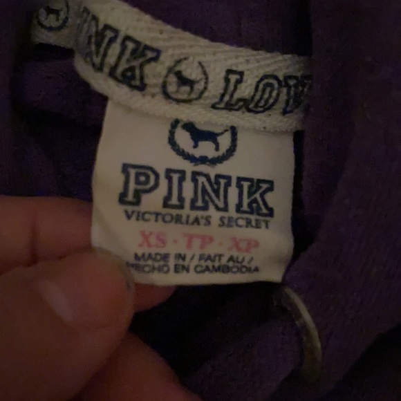 Purple PINK victoria’s secret hoodie - Picture 3 of 3
